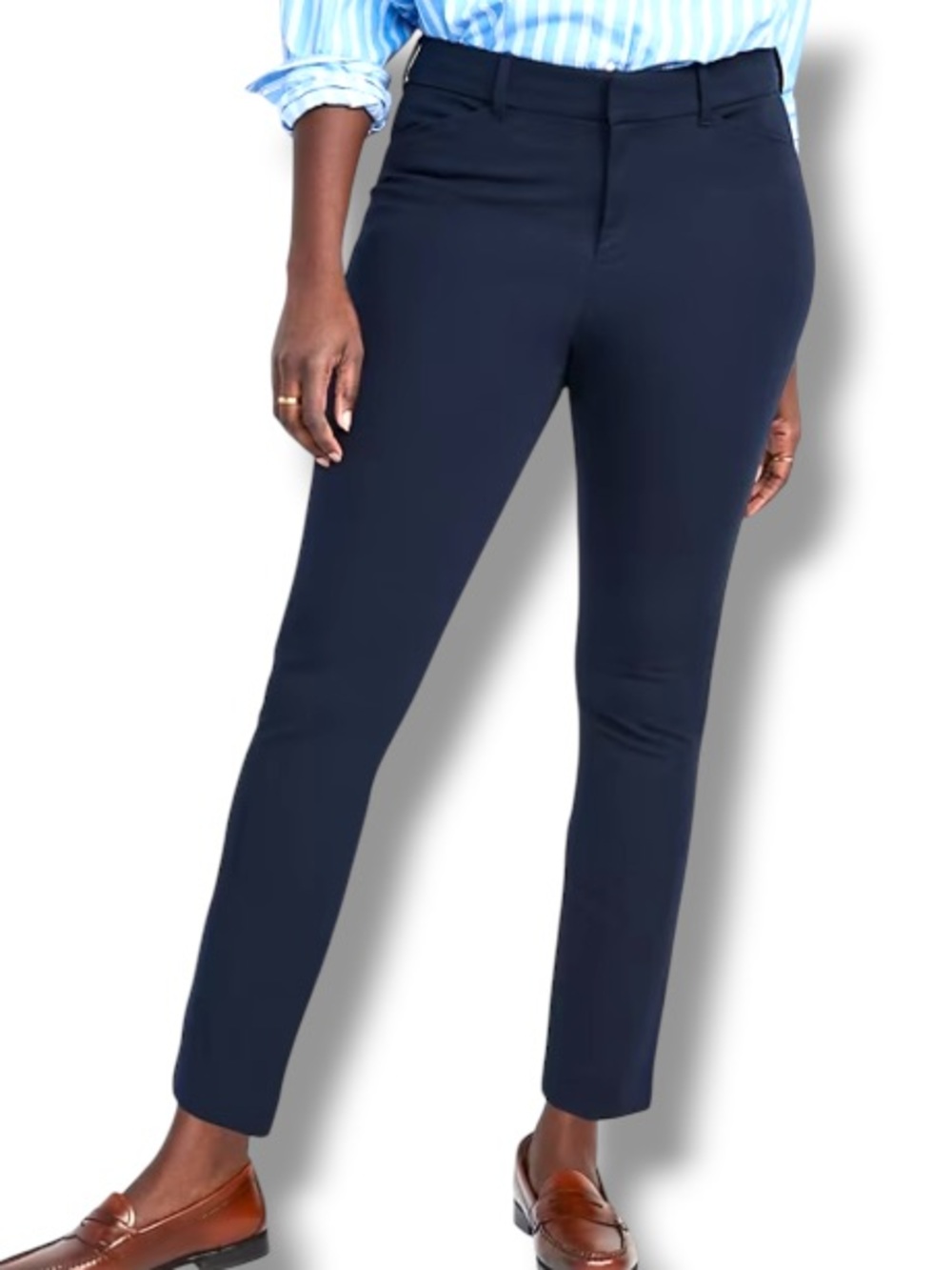 Old Navy Women’s Navy Blue High-Waisted Pixie Skinny Ankle Pants